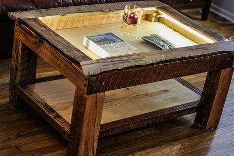 metal shadow box coffee table|rustic shadow box coffee table.